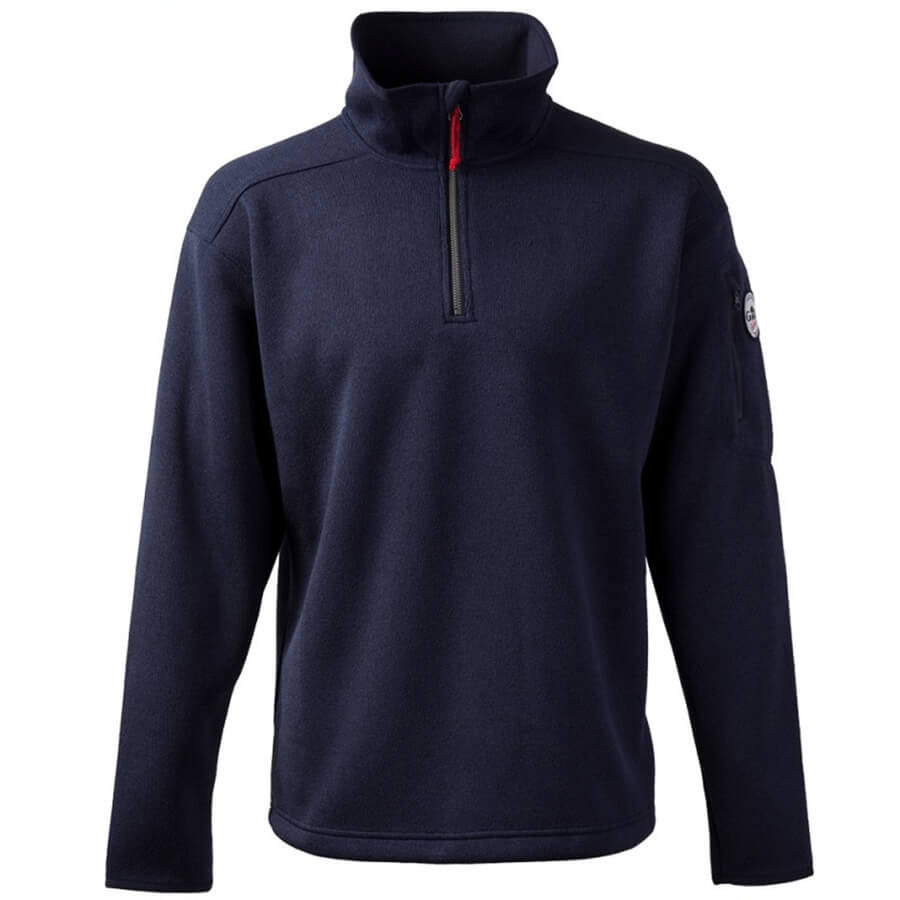 Gill Mens Knit Fleece - Graphite + Navy + Sailcloth + Silver