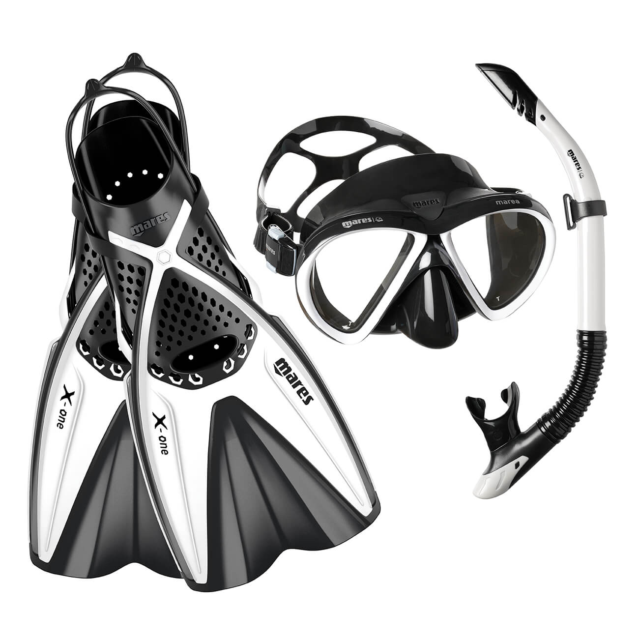 Mares Marea Mask + X-One Fins - Mask Fins + Snorkel Package Mares Marea Mask + X-One Fins - Mask Fins + Snorkel Package