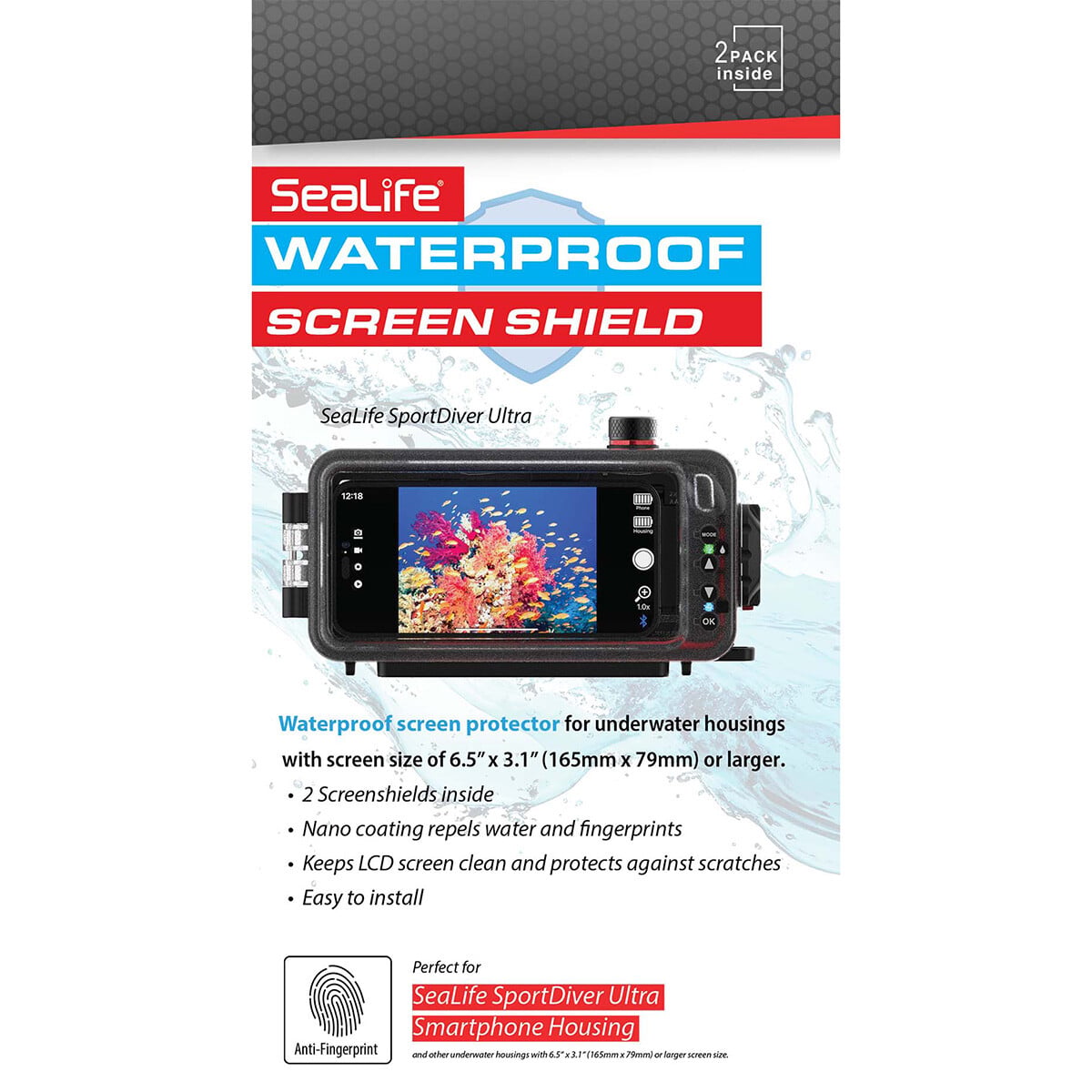 SeaLife Sportdiver Ultra Screen Shield Kit #SL4056 SeaLife Sportdiver Ultra Screen Shield Kit #SL4056