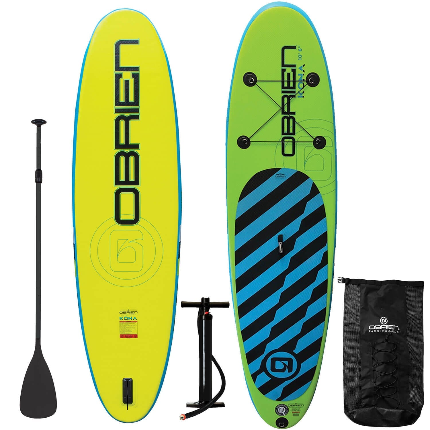 O'Brien Kona 10'6" SUP Bundle - Inflatable Kona Paddleboard Package O'Brien Kona 10'6" SUP Bundle - Inflatable Kona Paddleboard Package