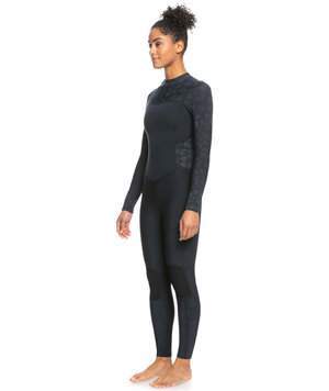 Roxy Swell 5/4/3mm Womens Back Zip Wetsuit - Black