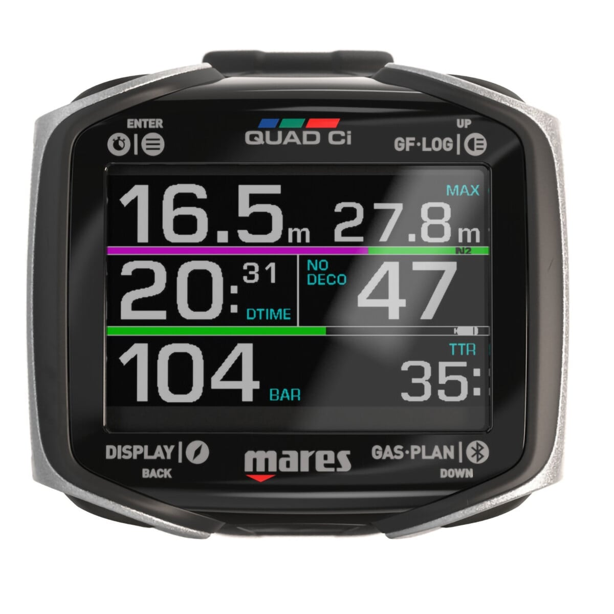 Mares Quad CI - Colour Screen - Air Integrated Dive Computer
