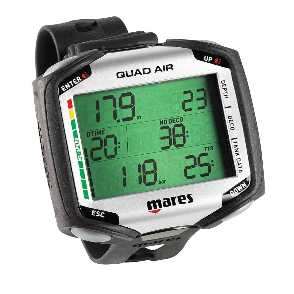 Mares Quad Air Dive Computer - Large Display + Air Integrated