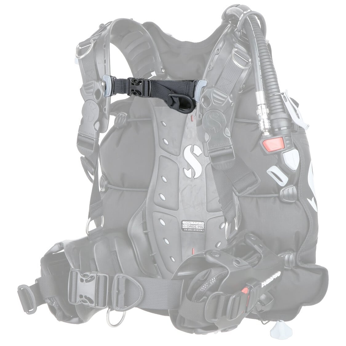 Scubapro Hydros Pro Sternum / Chest Strap Left Side Scubapro Hydros Pro Sternum / Chest Strap Left Side