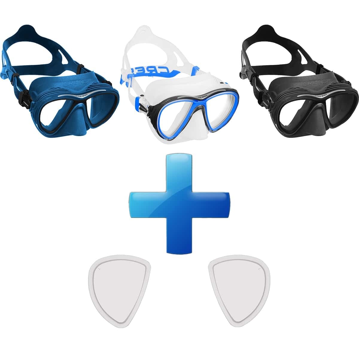 Cressi Quantum Dive Mask - Fitted Prescription Lenses