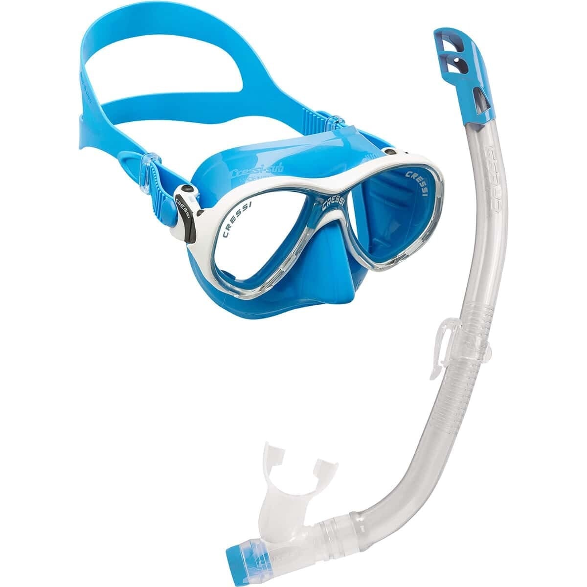 Cressi Marea Jr + Top - Kids Snorkel Combo Solid Colours
