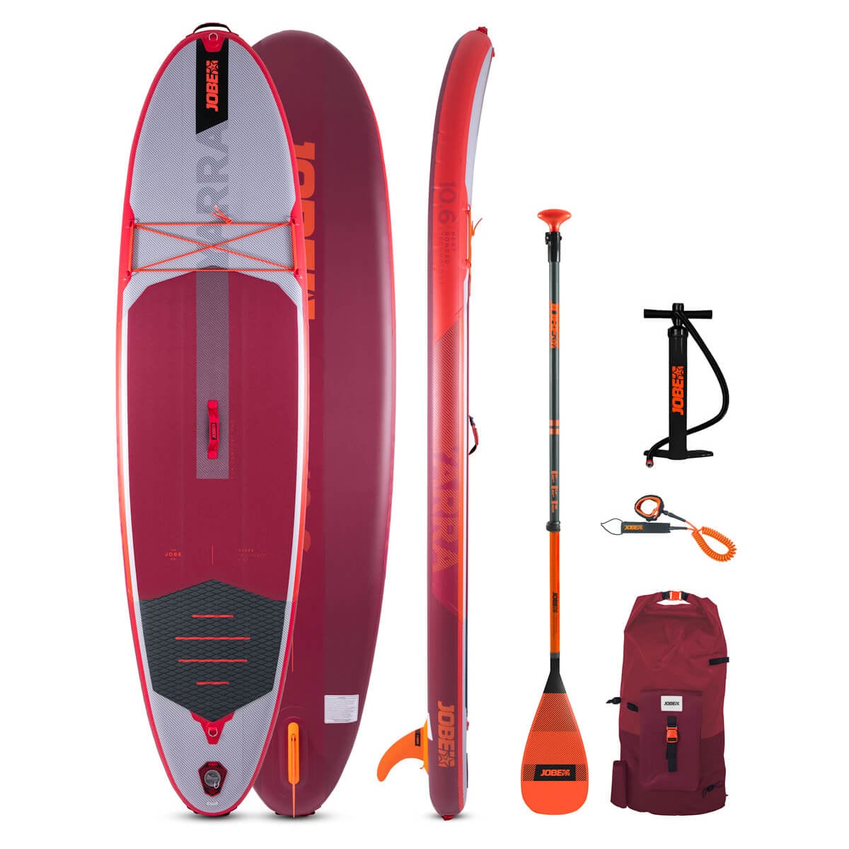 Jobe Yarra 10'6" Inflatable SUP | Paddleboard Package Red Jobe Yarra 10'6" Inflatable SUP | Paddleboard Package Red