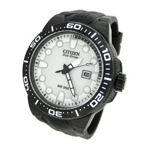 Citizen Mens Scuba Fin Eco-Drive Dive Watch | White / Black | BN0095-08A Citizen Mens Scuba Fin Eco-Drive Dive Watch | White / Black | BN0095-08A