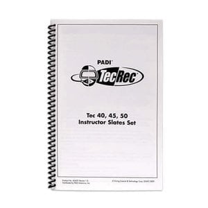 PADI Tec Instructor 40, 45 , 50 Slates