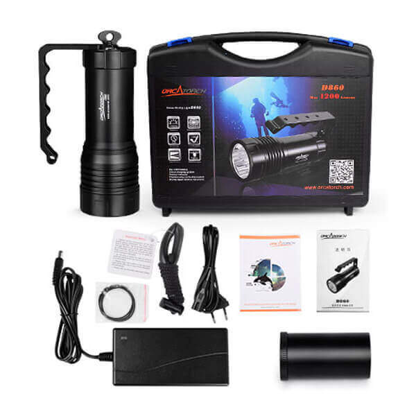 OrcaTorch D860 4200 Lumens Dive Torch OrcaTorch D860 4200 Lumens Dive Torch