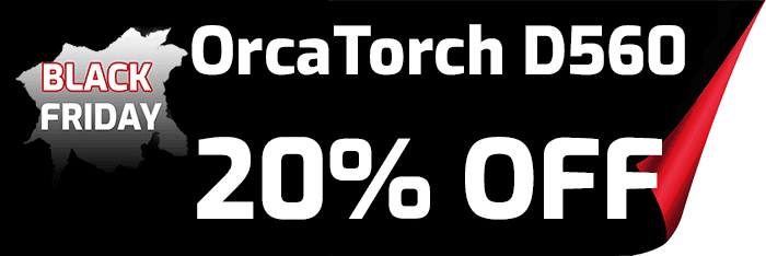 OrcaTorch D560 700 Lumens Dive Torch