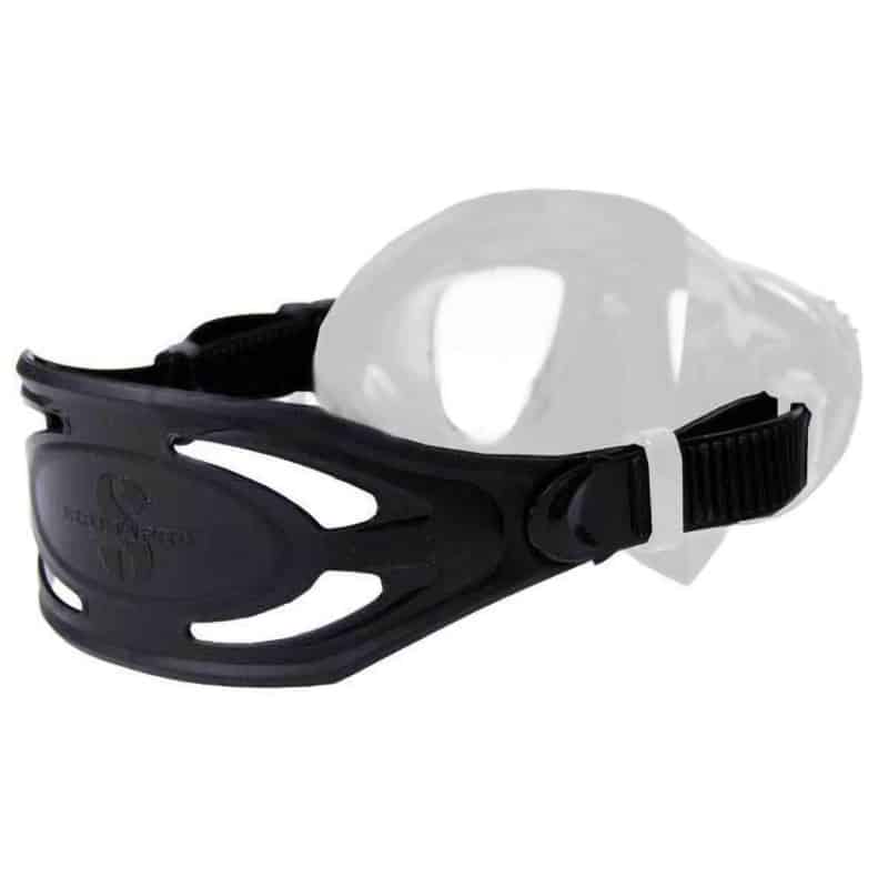 Scubapro Mask Strap 21mm, Spectra, Spectra Mini, Clear, Black Silicone