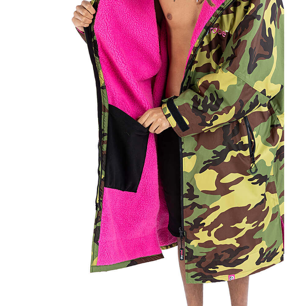 Dryrobe Advance Long Sleeve Changing Robe - Camouflage Outer Dryrobe Advance Long Sleeve Changing Robe - Camouflage Outer