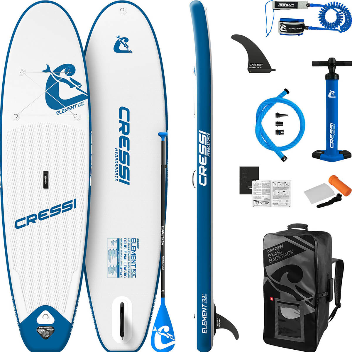 Cressi Element 10'2" iSUP Bundle | SUP Package Cressi Element 10'2" iSUP Bundle | SUP Package