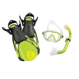 Mares Sea Friends Kids Snorkelling Set - Mask, Fins + Snorkel Set Green Mares Sea Friends Kids Snorkelling Set - Mask, Fins + Snorkel Set Green