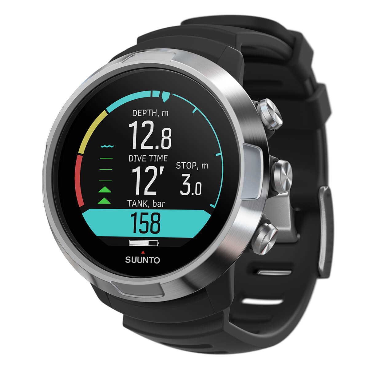 Suunto D5 Steel Watch Style Dive Computer Black + White Suunto D5 Steel Watch Style Dive Computer Black + White
