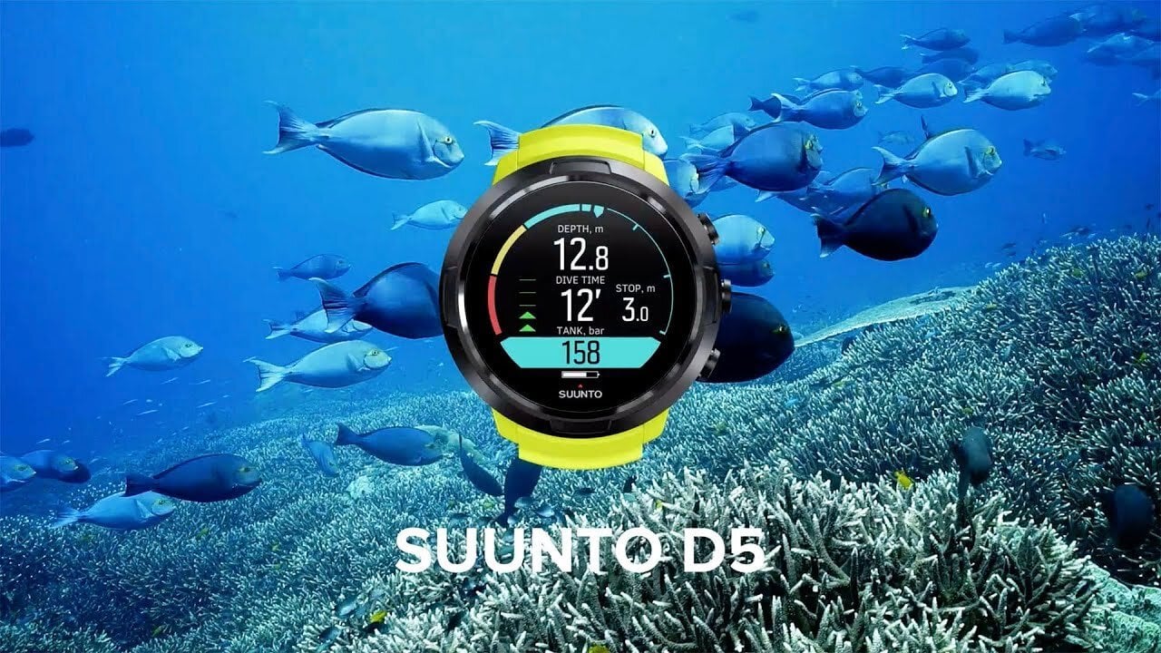 Suunto D5 Black Dive Computer + Tank Pod Bundle