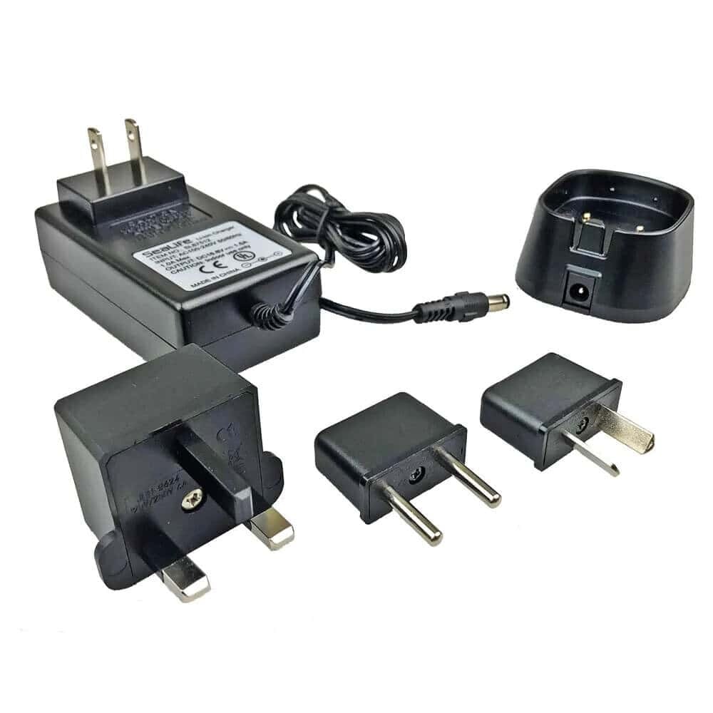 Sealife AC Charger Kit For Sea Dragon SL67510 Battery - 4500F + 5000F Video Lights Sealife AC Charger Kit For Sea Dragon SL67510 Battery - 4500F + 5000F Video Lights