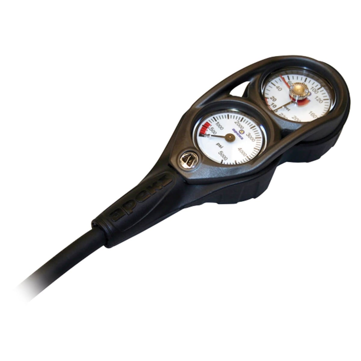 Apeks 2 Gauge Console - Pressure + Depth Gauge Apeks 2 Gauge Console - Pressure + Depth Gauge