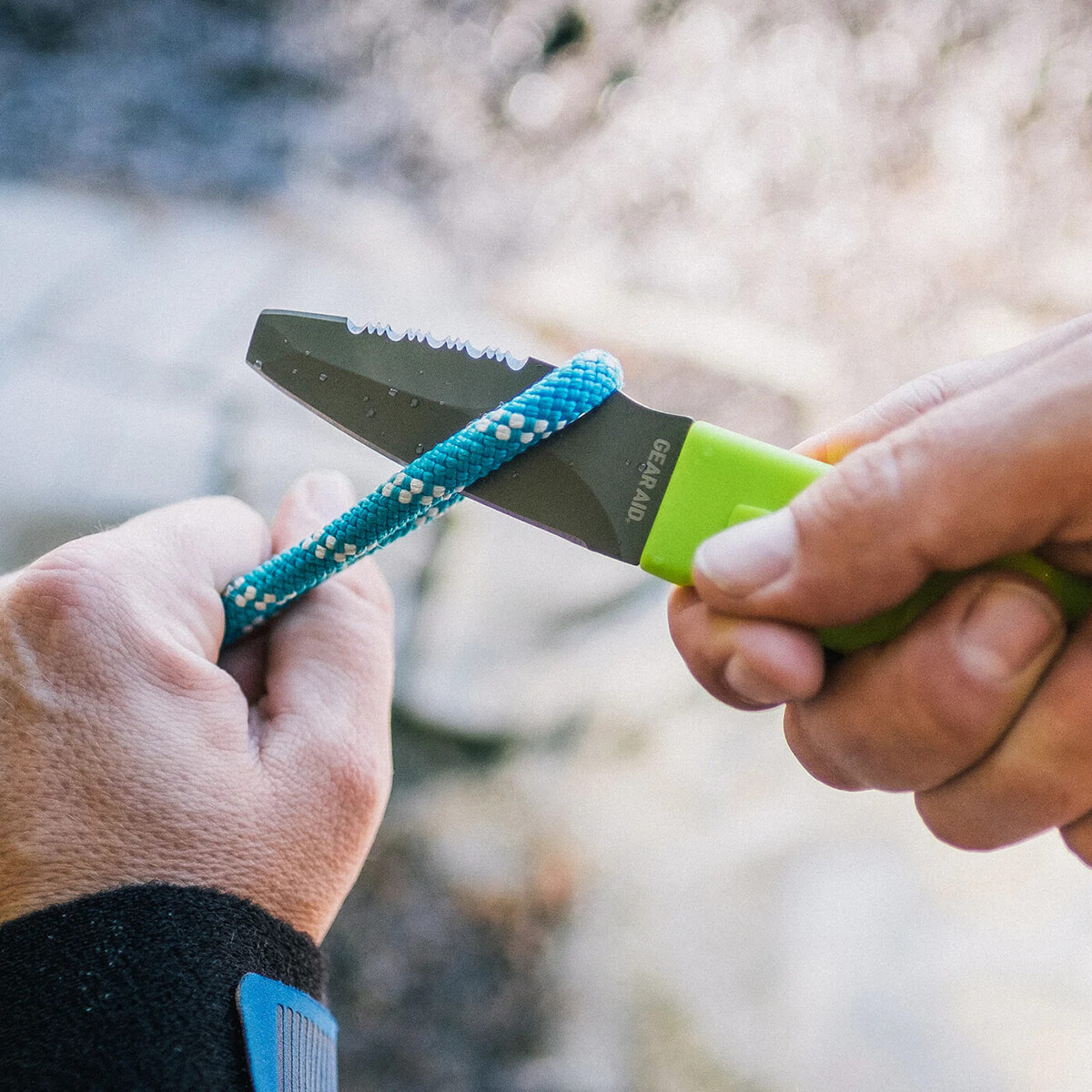 Gear Aid Akua Dive Knife + Rescue Knife - Black + Yellow