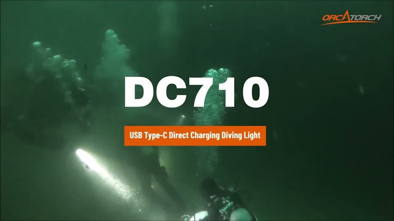 OrcaTorch DC710 Dive Torch | Direct Charging