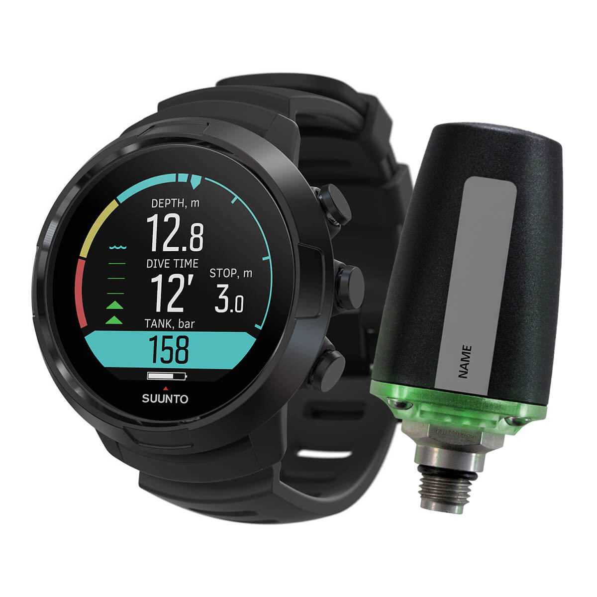 Suunto D5 Black Dive Computer + Tank Pod Bundle