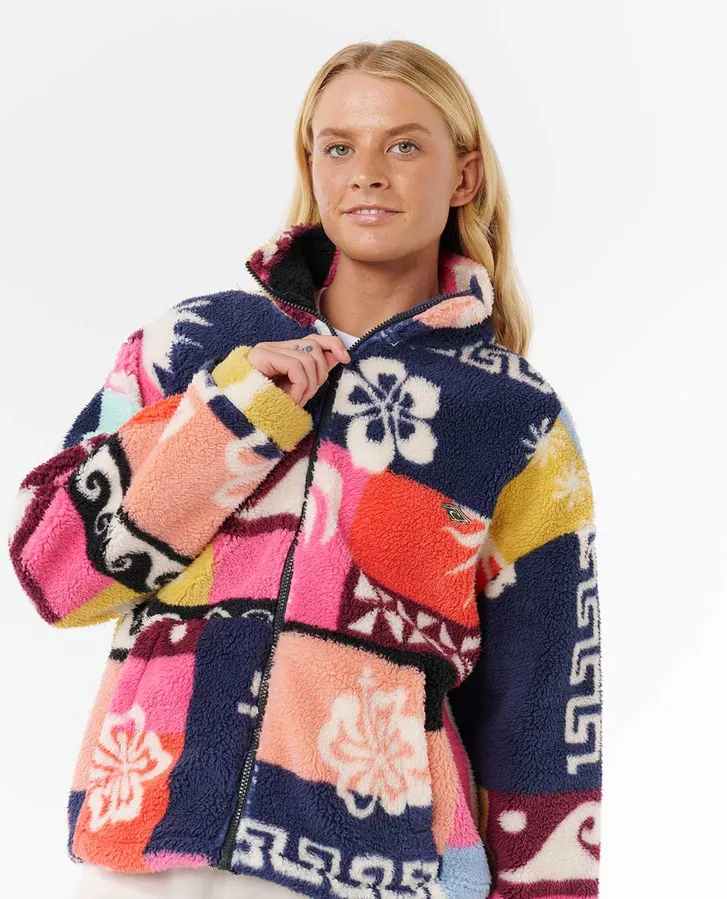Rip Curl Womens Keepsakes Polar Fleece Jumper Rip Curl Womens Keepsakes Polar Fleece Jumper