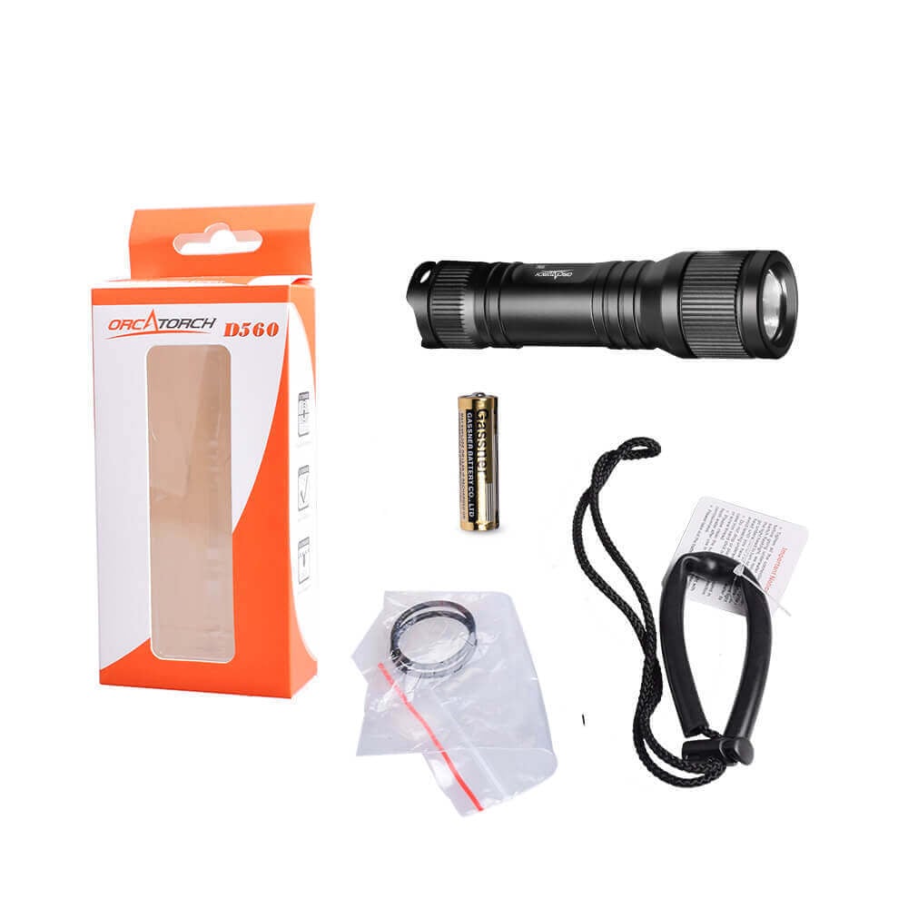OrcaTorch D560 700 Lumens Dive Torch