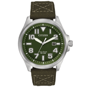 Citizen Mens Green Military Eco-Drive 200M Watch | AW1410-16X Citizen Mens Green Military Eco-Drive 200M Watch | AW1410-16X