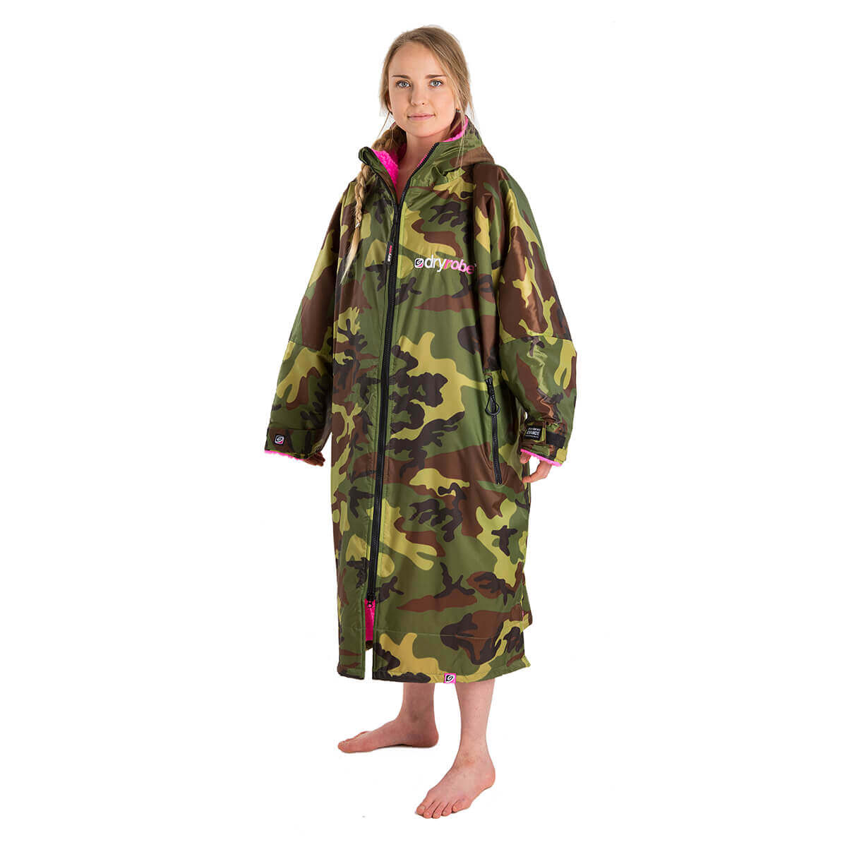 Dryrobe Advance Long Sleeve Changing Robe - Camouflage Outer Dryrobe Advance Long Sleeve Changing Robe - Camouflage Outer