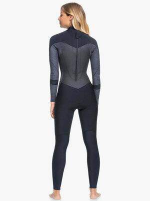 Roxy Womens Syncro 5/4/3 Wetsuit - Back Zip - Jet Black