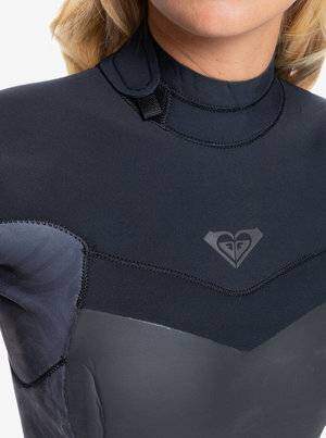 Roxy Womens Syncro 5/4/3 Wetsuit - Back Zip - Jet Black