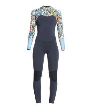 Roxy Womens 4/3mm Marine Bloom Wetsuit - Chest Zip GBS Womens Steamer