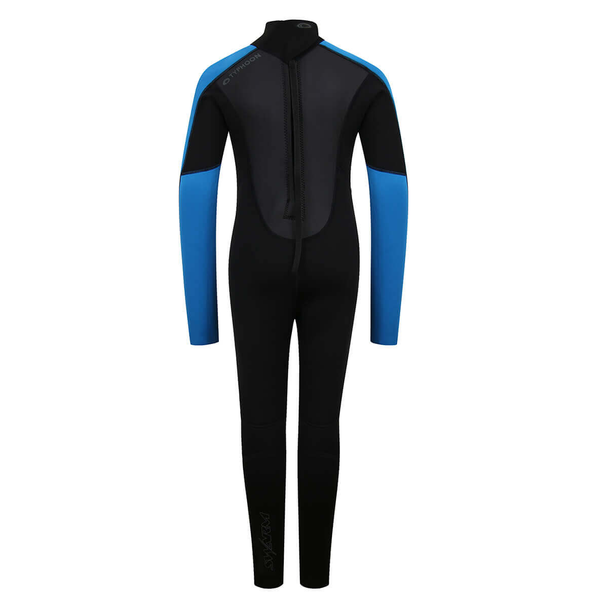 Typhoon Swarm Childrens 3mm Wetsuit - 1 Piece Steamer Black/Blue Typhoon Swarm Childrens 3mm Wetsuit - 1 Piece Steamer Black/Blue