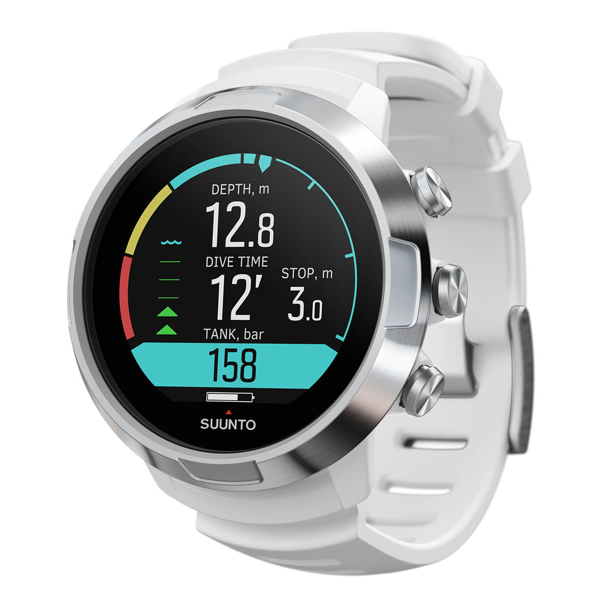Suunto D5 Steel Watch Style Dive Computer Black + White Suunto D5 Steel Watch Style Dive Computer Black + White