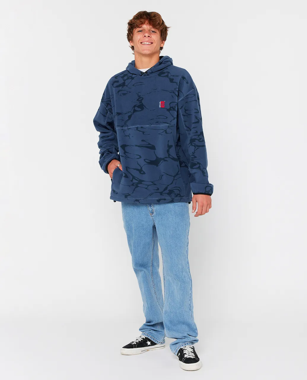 Rip Curl Mens Search Light Polar Hooded Fleece Rip Curl Mens Search Light Polar Hooded Fleece