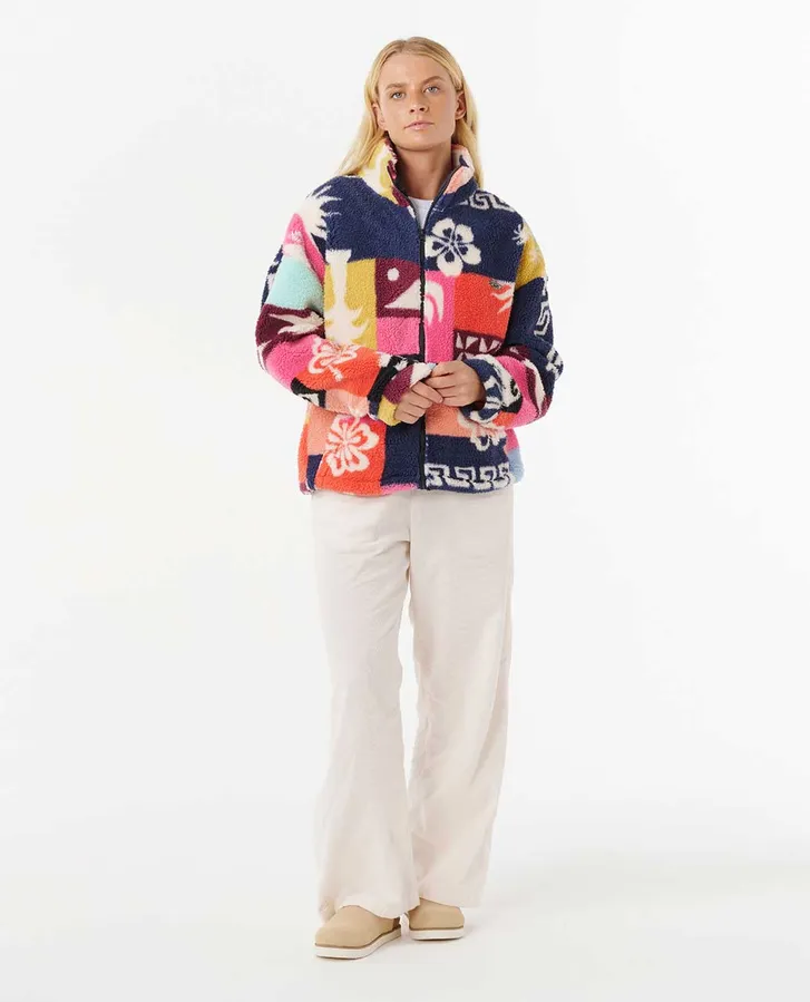 Rip Curl Womens Keepsakes Polar Fleece Jumper Rip Curl Womens Keepsakes Polar Fleece Jumper