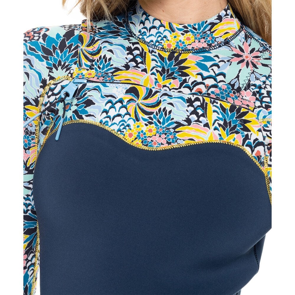 Roxy Womens 3/2mm Marine Bloom Wetsuit - Chest Zip GBS Womens Steamer