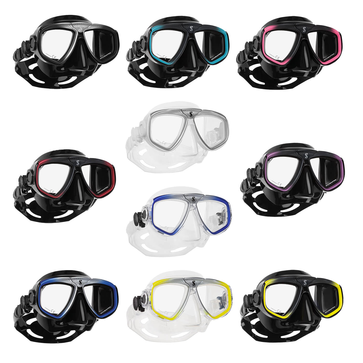 Scubapro Zoom Prescription Diving Mask - Fitted Prescription Lenses Scubapro Zoom Prescription Diving Mask - Fitted Prescription Lenses