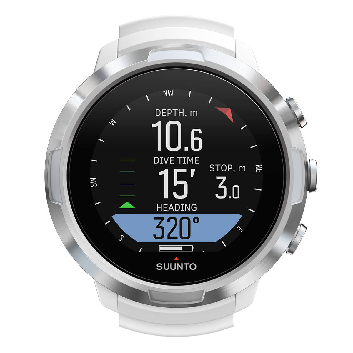 Suunto D5 Steel Watch Style Dive Computer Black + White Suunto D5 Steel Watch Style Dive Computer Black + White