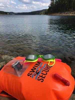 Swim Secure 28L Window Dry Bag - Tow Float - Orange