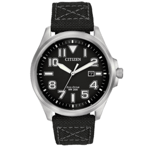 Citizen Mens Black Military Eco-Drive 200M Watch | AW1410-08E Citizen Mens Black Military Eco-Drive 200M Watch | AW1410-08E