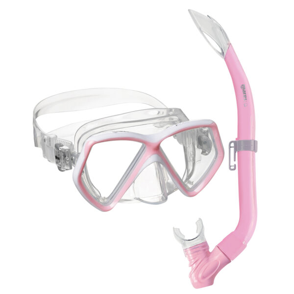 Mares Pirate Kids Mask + Snorkel Combo Pink/WHite