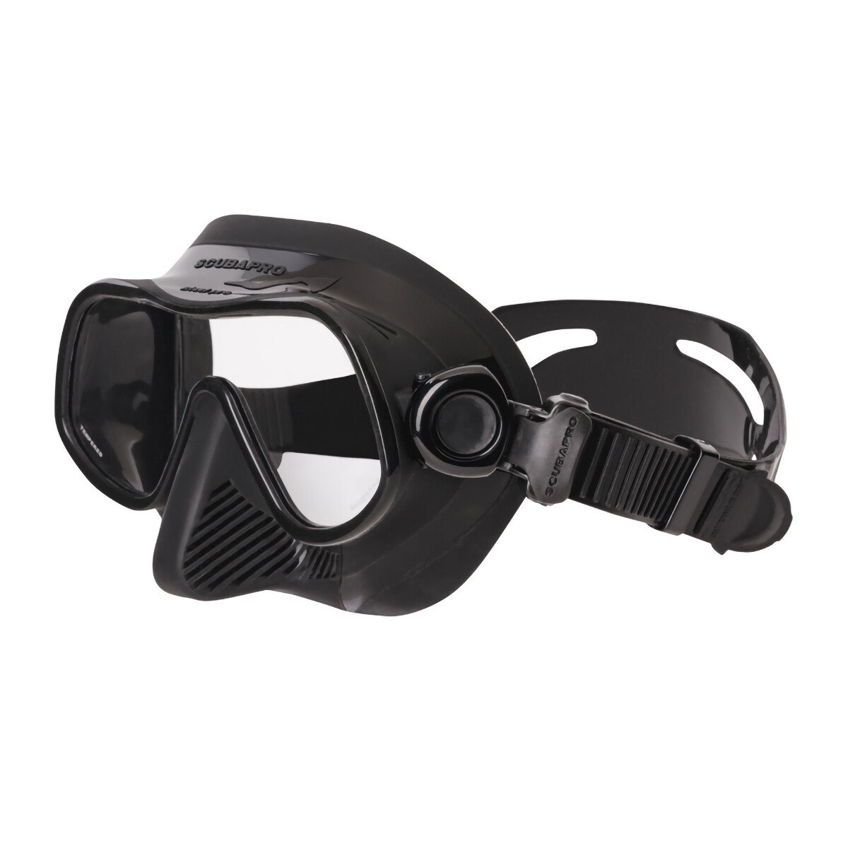 Scubapro Steel Pro Single Lens Dive Mask Black Side