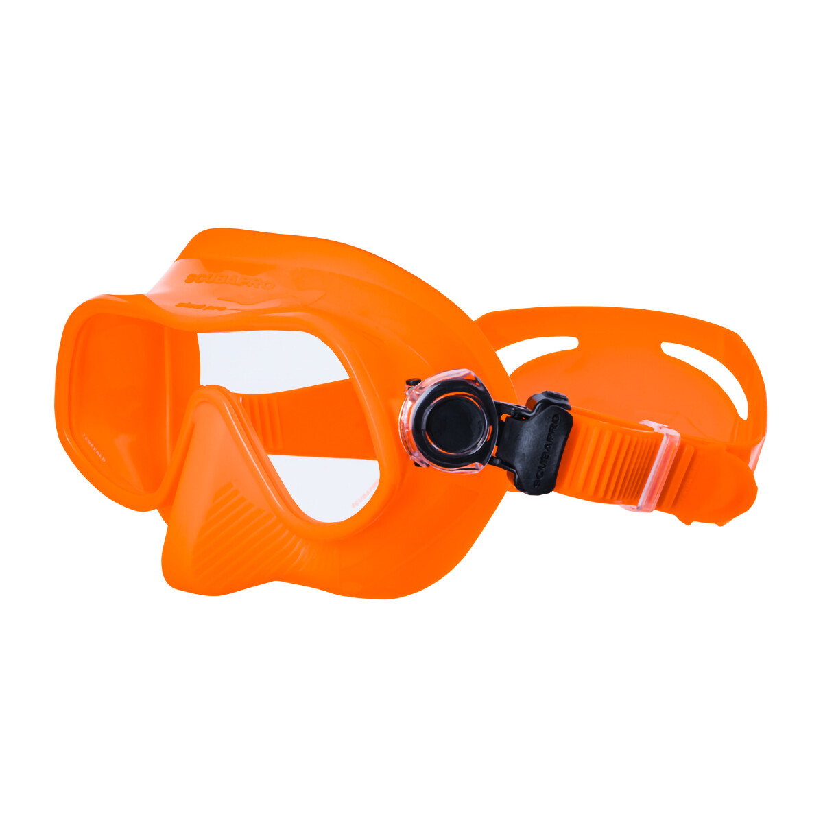 Scubapro Steel Pro Single Lens Dive Mask Orange Side