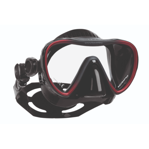 Scubapro Synergy 2 Mask Black/Red Silicone Strap