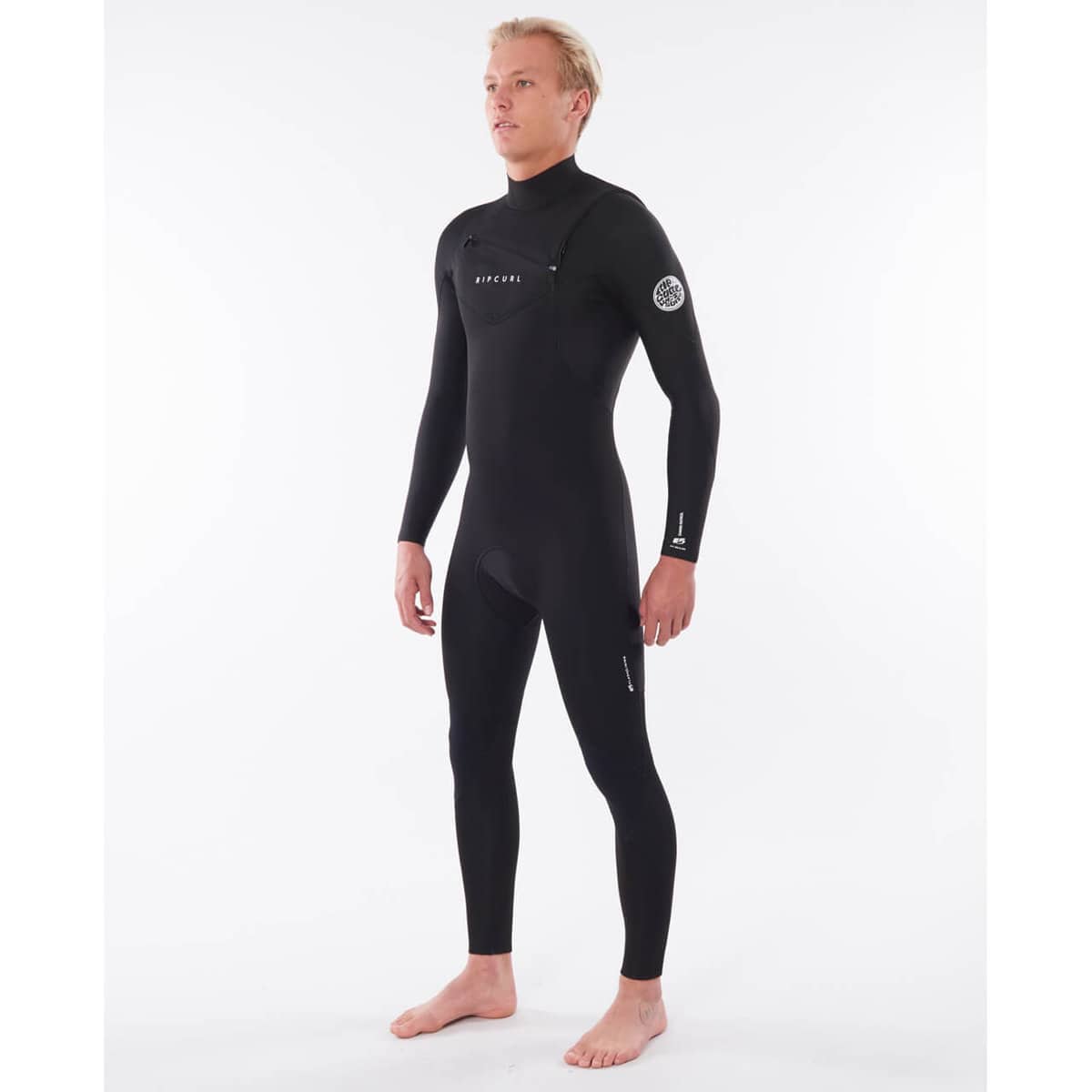Rip Curl Mens Dawn Patrol Warmth CZ 3/2mm Wetsuit Black Profile