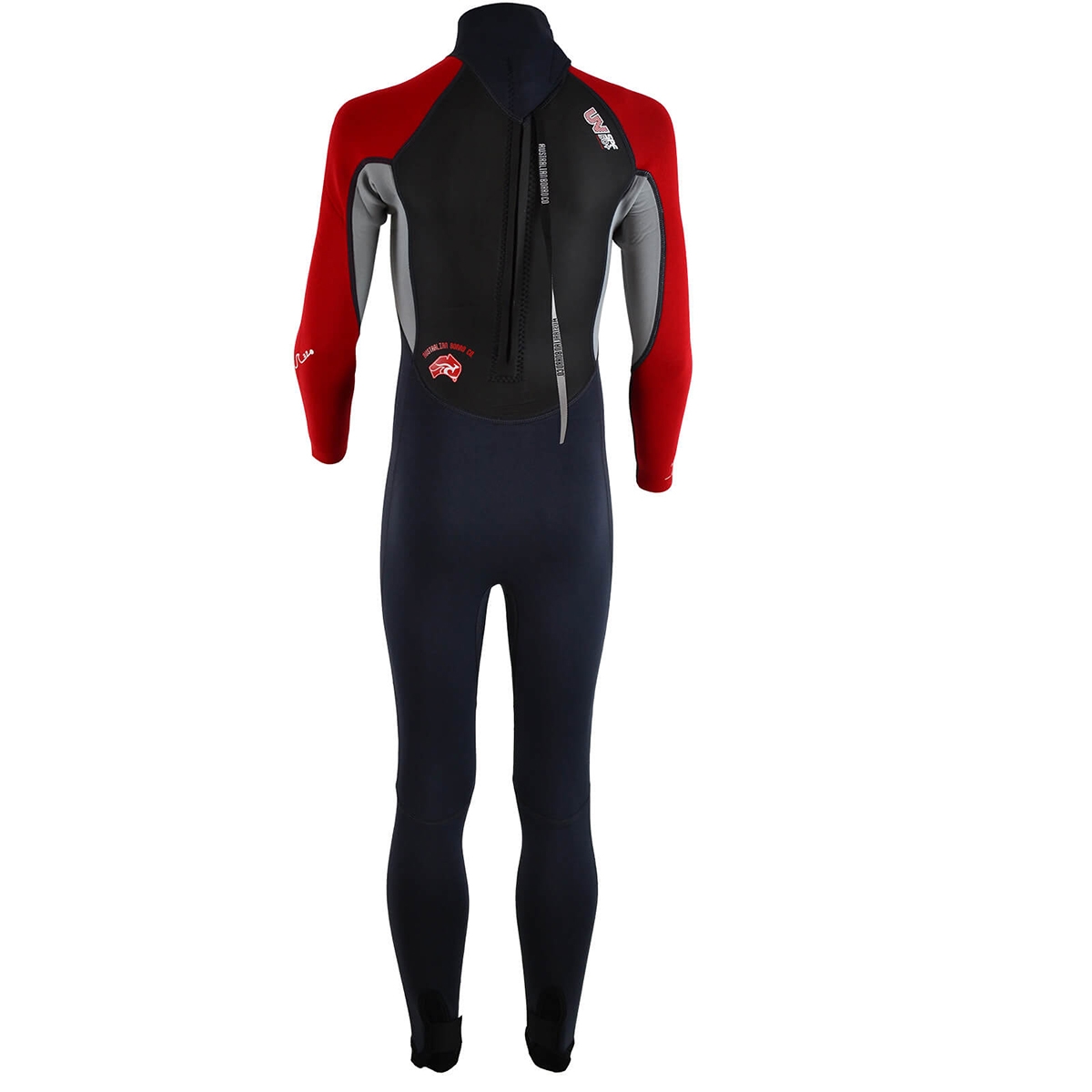 Circle-One ABC Kids Pulse 3/2mm Wetsuit Black/Red Back