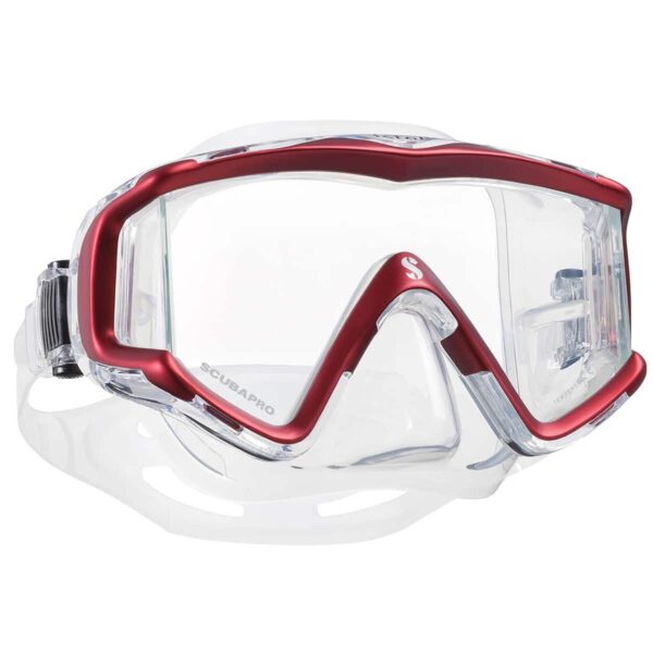 Scubapro Crystal Vu Side Window Diving Mask Clear/Red