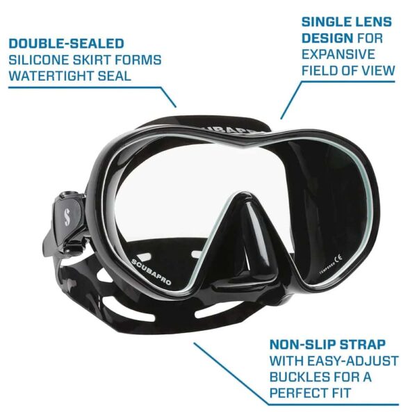 Scubapro Solo Diving Mask Features Highlighted